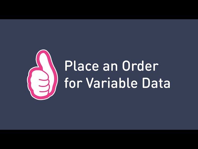 How to Order Labels with Variable Data