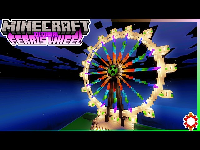 Minecraft How to Build a Carnival Ferris Wheel Tutorial