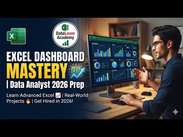 Excel Dashboard Tutorial | Create Dashboard Using Data Model | Data Analyst 2026