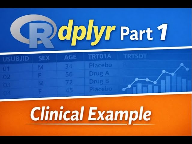 R for Clinical Programming: dplyr Part 1 | Data Manipulation Basics