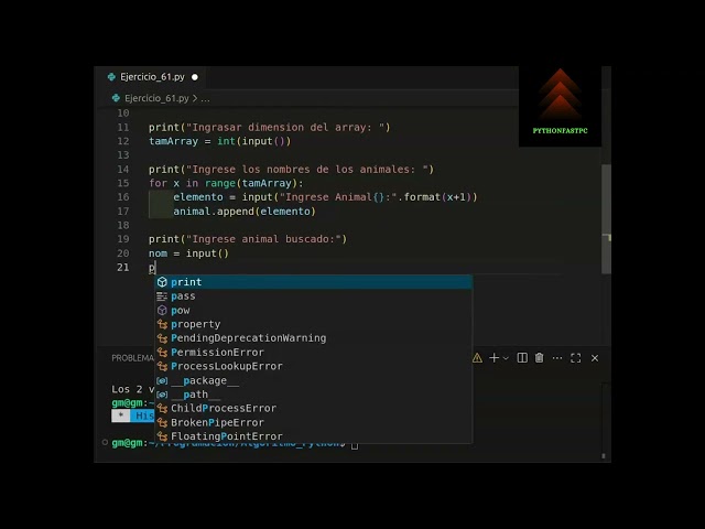 PYTHON ALGORITMO 61 #python #pythontutorial #desarrolloweb