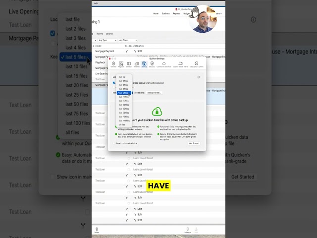 Quicken Backup Settings You Should Turn On