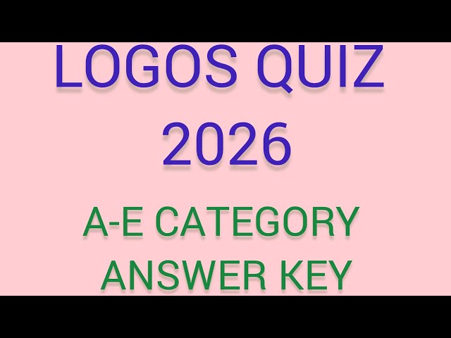 LOGOS QUIZ ANSWER KEY 2026 #logos #Bible #Jesus