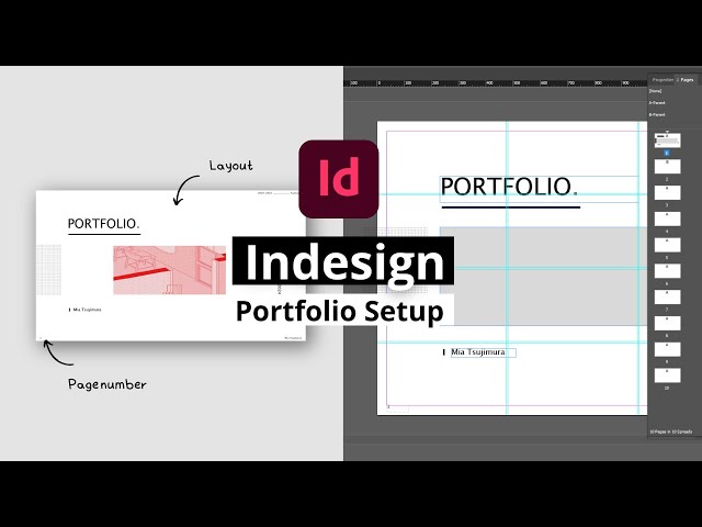 How to set up Interior design Portfolio using Indesign | Beginner Tutorial