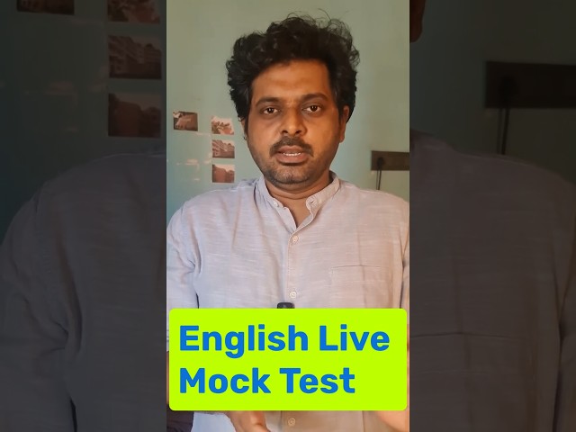 English Live mock #sscenglish #ssccgl2026 #ssclive