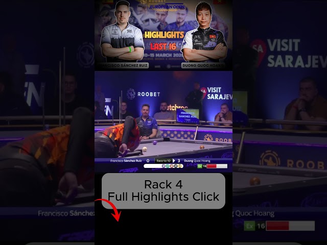 Rack 4 Francisco Sanchez Ruiz vs Dương Quốc Hoàng Last 16