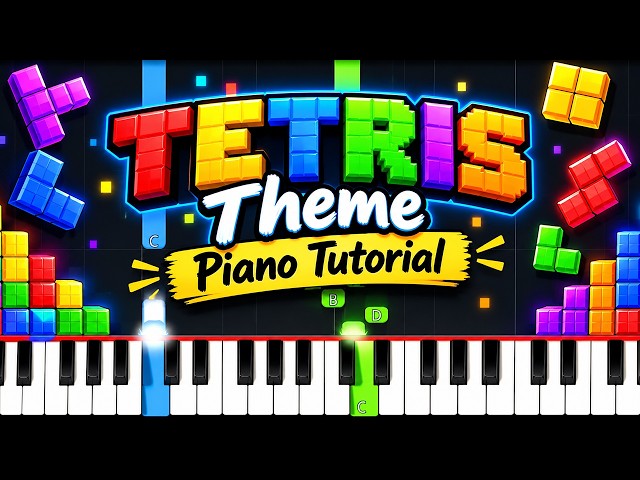 Tetris Theme Piano Tutorial – EASY 🎹