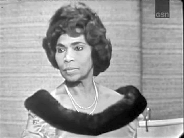 What's My Line? - Marian Anderson; PANEL: Abe Burrows; Anita Gillette (Apr 18, 1965)  [CORRECTED!]