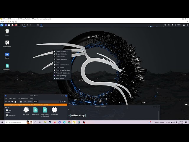Creating a .dll payload using msfvenom and establishing a meterpreter session