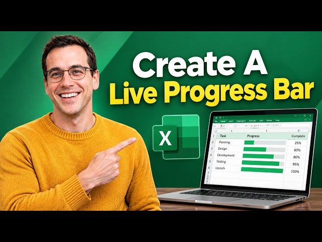 How To Create A Live Progress Bar In Microsoft Excel [2026 Guide]