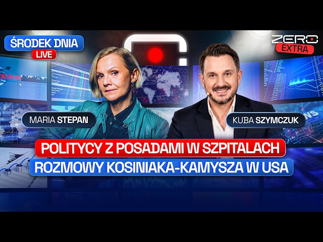 POLITICIANS WITH HOSPITAL JOBS, KOSINIAK-KAMYSZ TALKS IN THE USA - MIDDAY LIVE