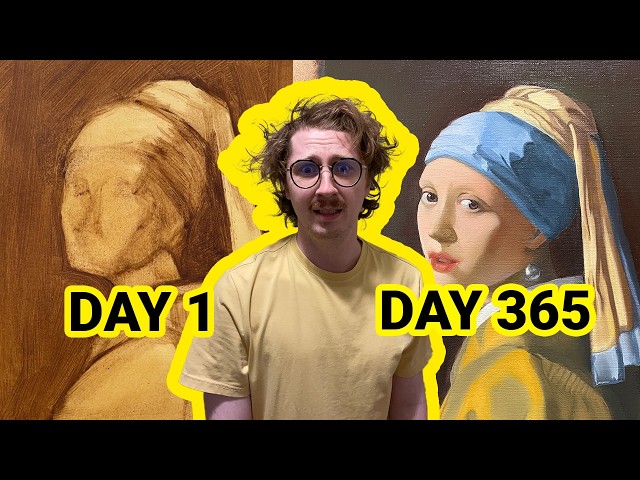 I painted EVERY DAY for an ENTIRE YEAR