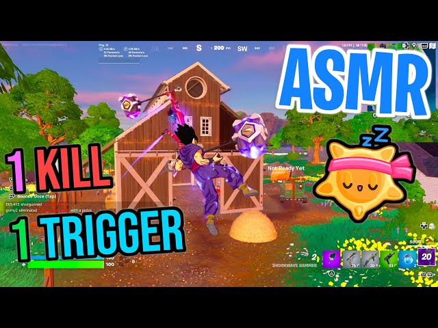 ASMR Gaming 😴 Fortnite 1 Kill = 1 Trigger Relaxing Mouth Sounds 🎮🎧 Controller Sounds + Whispering 💤