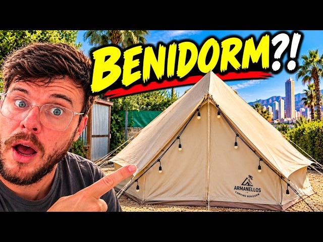 We go CAMPING .....in Benidorm !!
