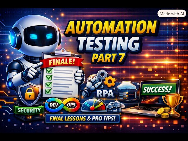 Automation Testing Tutorial Part 7 | Ultimate QA Success Guide