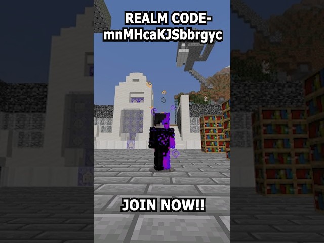 Best Minecraft Survival Realm to join! #minecraft #realms #minecraftshorts #minecraftbedrocksmp