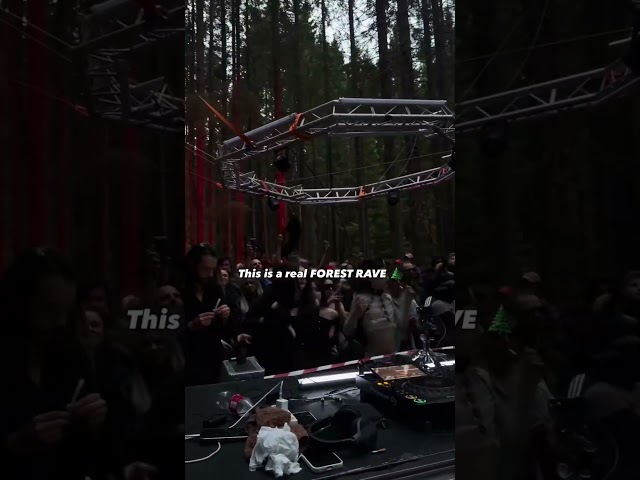 This is a real FOREST RAVE ​​​#hardtechno #techno #technoremix #ravememes