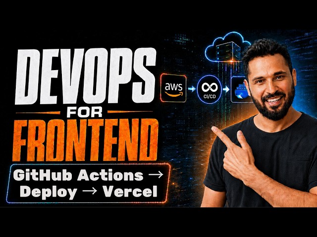 DevOps for Frontend Developers #19 Deploy React App on Vercel with GitHub Actions | CI/CD Deployment