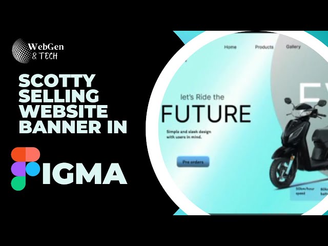 Home page(Banner) Design of Scotty Selling Website in Figma