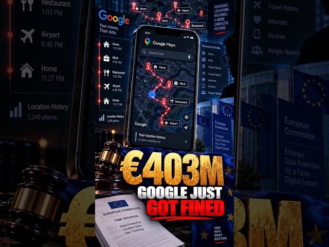 Google Knows Where You’ve Been — And the EU Just Fined Them €403M