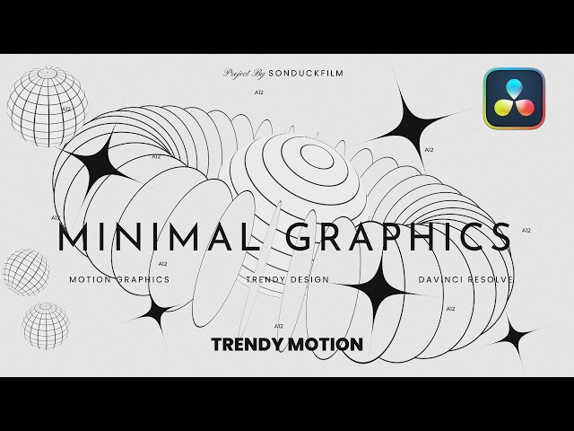 4 DaVinci Resolve Cinematic Minimalist Motion Graphics Tutorial 