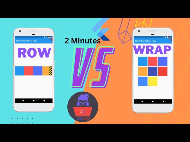 How to fix row overflow with scroll and wrap || Flutter Tutorial [2023]