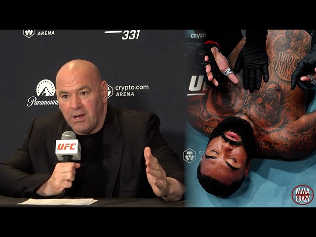 Dana White reacts to Sean Sharaf KO over Gable Steveson at UFC 331