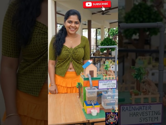 rain water harvesting working model for science exhibition - save water #savewater​  #rainwater