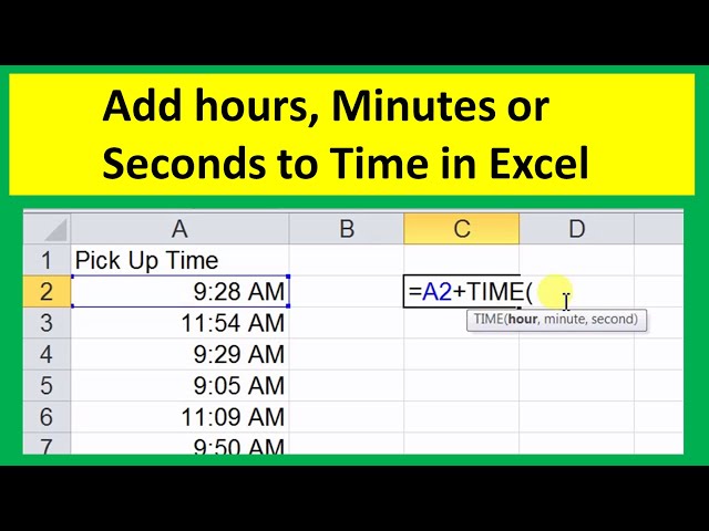 how to add hours minutes and seconds to time in excel - excel tips 2020