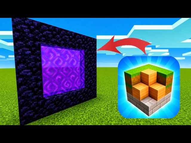 I Found a Real BLOCK CRAFT Portal in Minecraft! 😱 #minecraft #blockcraft3d