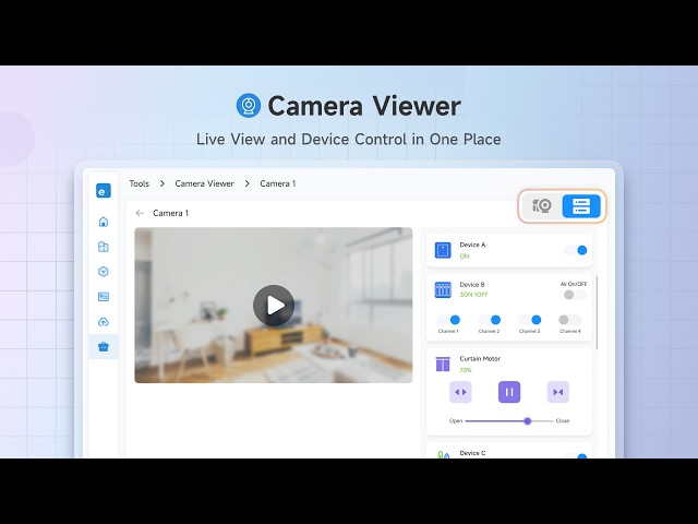 Meet the new Camera Viewer in eWeLink WEB — Live View and Device Control in One Place