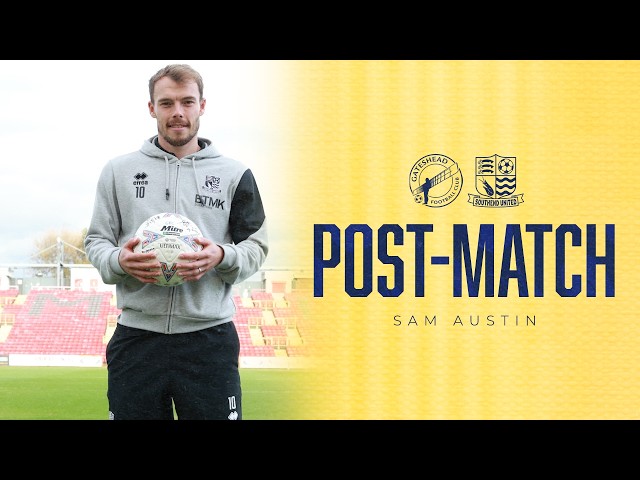 Post-Match: Sam Austin Discusses Gateshead Hat Trick