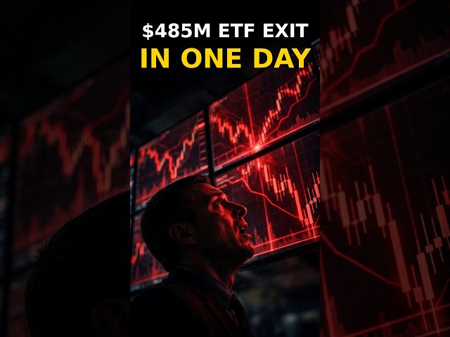 Bitcoin ETFs Just Lost $485M in ONE Day — Biggest Exit Since June