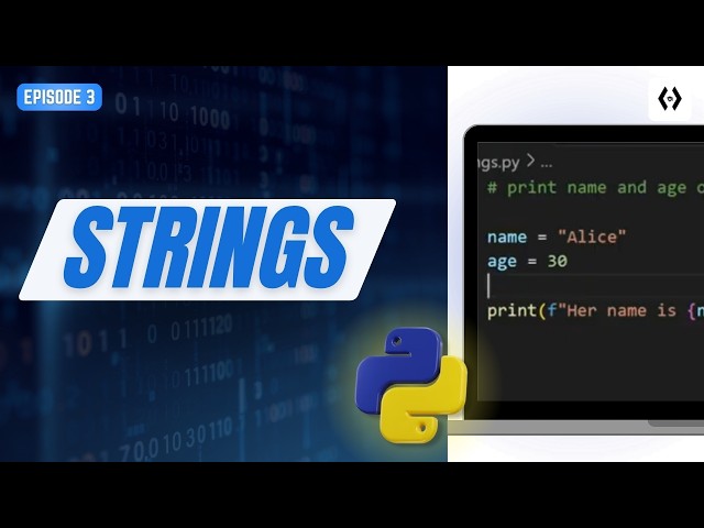 Python Strings Made Easy for Beginners | Learn Python 3 13 Step by Step (Episode 3)