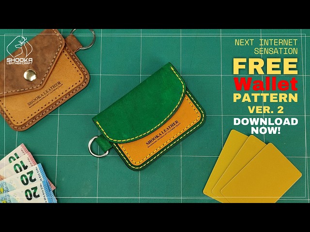 Leather Wallet That Will Flood the Entire Internet VER.2 + Free PDF Pattern