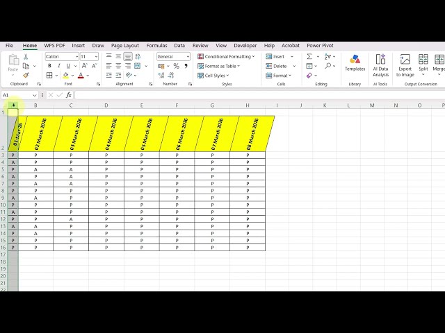 Excel Interview Question: Adjust Attendance Dates Like a Pro!