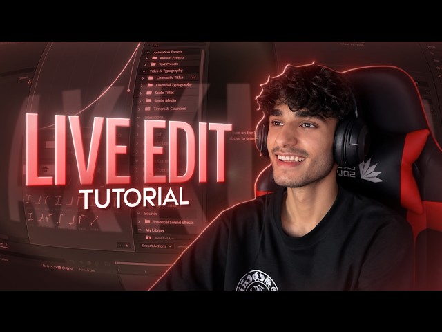 Full Live Edit Tutorial in After Effects | Axkush Ae