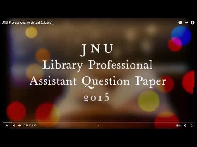 JNU Professional Assistant (Library)