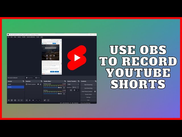 Vertical Videos In OBS (How To Record Youtube Shorts With OBS)