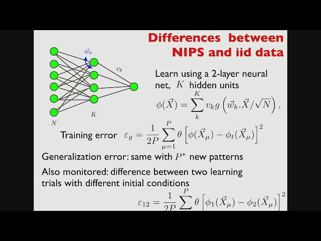 Machine learning with neural networks: the importance of data structure