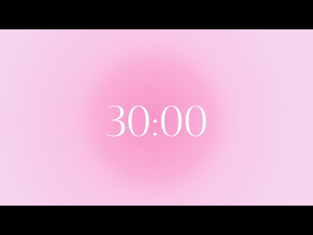 study with me for 30 minutes, Pink aura timer. No music no distarction, #deepfocus #studytimer