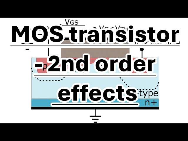 MOSFET Transistor 2nd Order Effects | Basics of Microelectronics - part 8