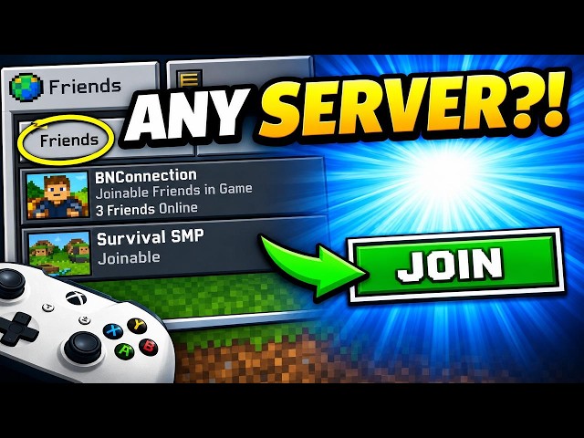 How to Join Minecraft Server (PS4/5, Xbox, MCPE, Switch & PC)