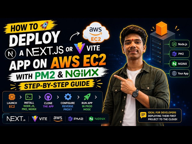 How to 🚀 Deploy a Next.js or Vite App on AWS EC2 with PM2 & Nginx | Step-by-Step Guide