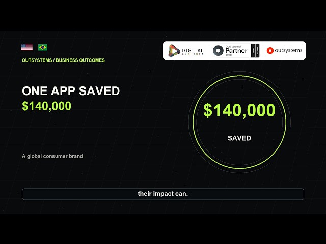 ONE APP SAVED $140,000 | OutSystems