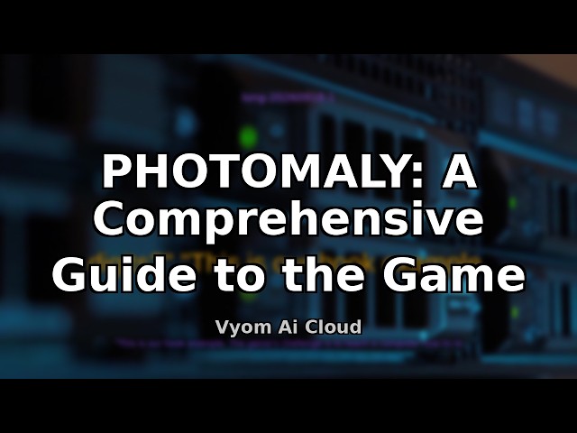 PHOTOMALY: Top 5 Tips to Boost Your Game Programming Skills