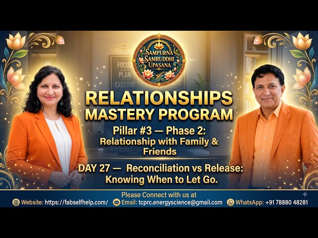 Day 27   Reconciliation vs Release: Knowing When  #prosperity #selfhelp #relationships #upliftment