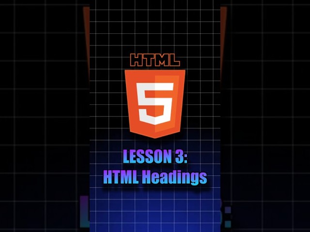 HTML Series – Lesson 3: Headings in HTML