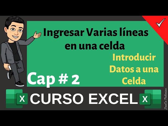 CX#2 👉 INTRODUCIR DATOS a una CELDA ✅ Ingresar Varias líneas en una celda ▶ Modificar texto #Shorts