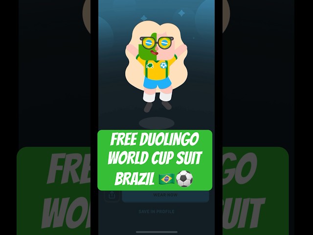how I got the Duolingo Brazil suit FREE #duolingo 🇧🇷